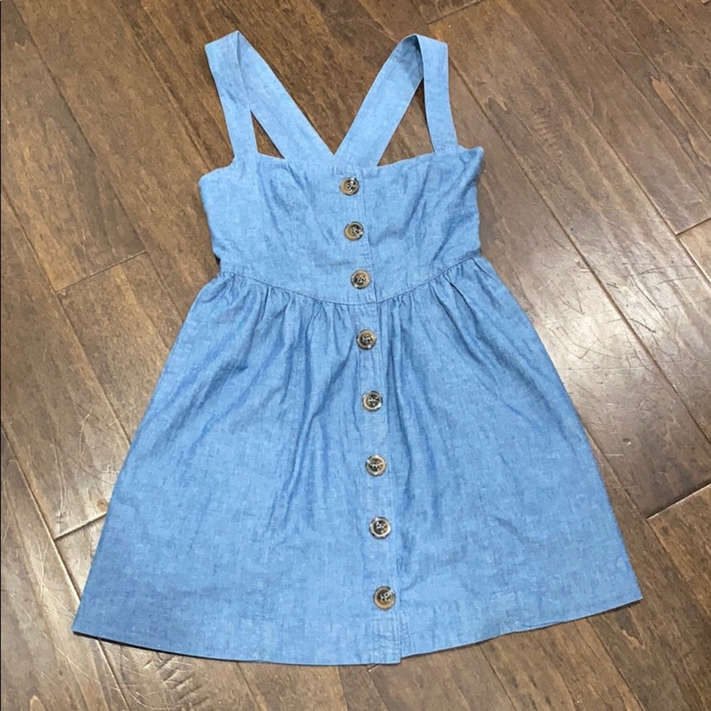 Free People Button Down Denim Dress